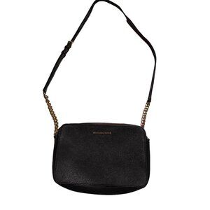 Michael Kors Black Crossbody‎ with Gold Hardware Like New Condition